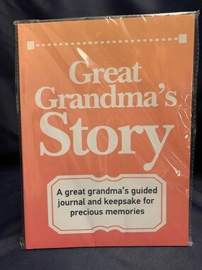 Great Grandma's Story Guided Journal - Coral and White